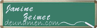 Janine Zeimet Visitenkarte